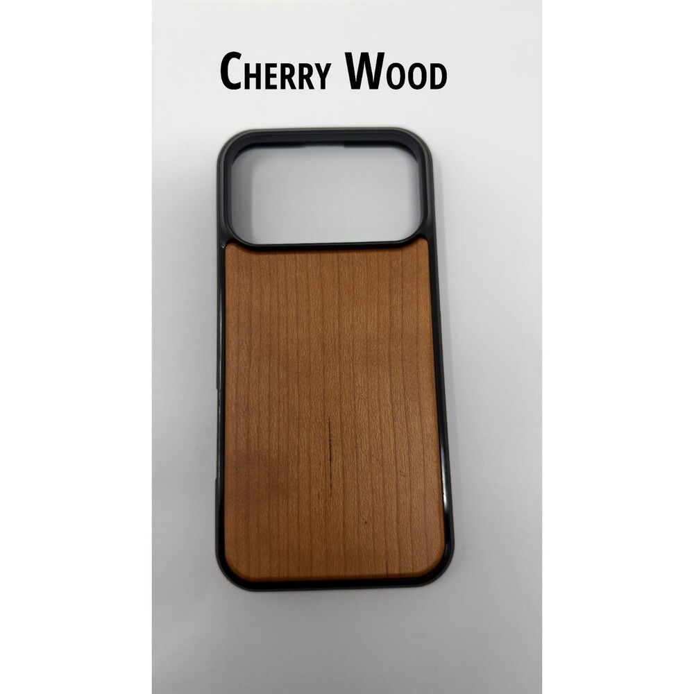Wooden iPhone 17 Pro Max Phone Case - Cherry Wood